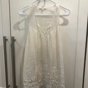 Ella Moss White Lace Tank Size XS Women's